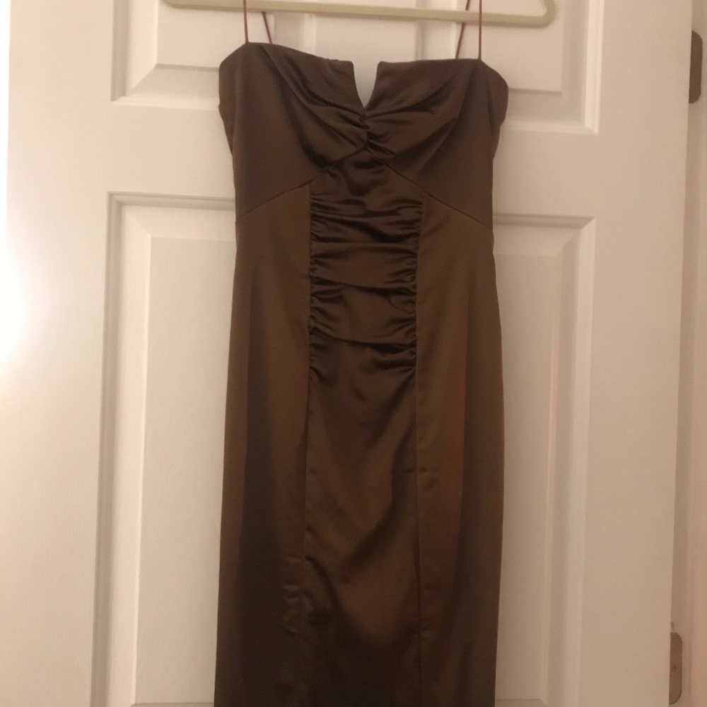 Chocolate Brown Nicole Miller Size 2 Dress (worn once)